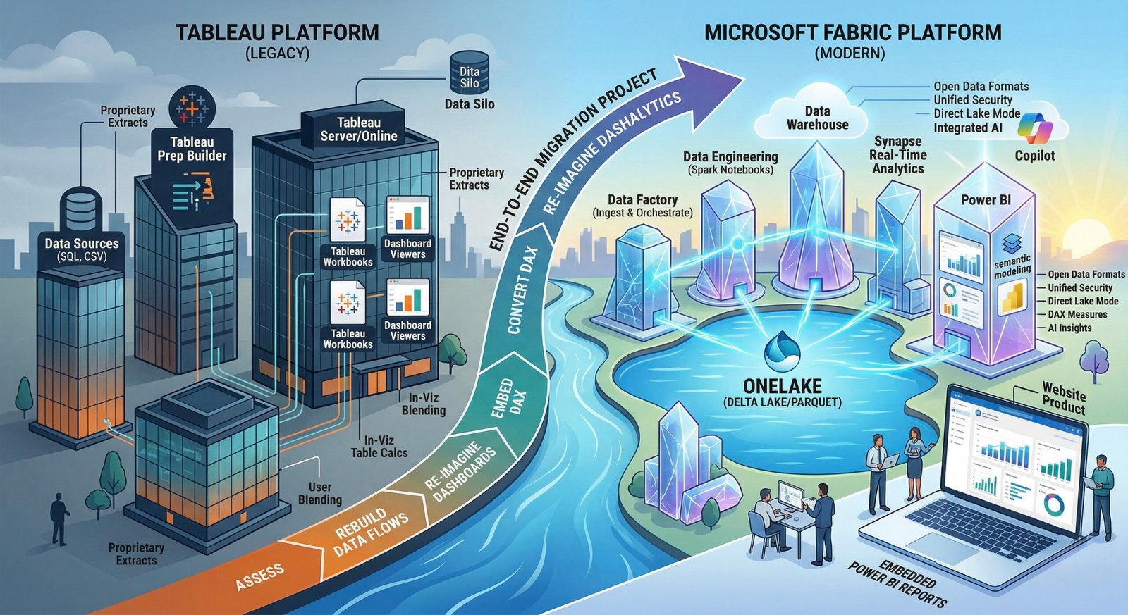End to End Tableau to Fabric Migration
