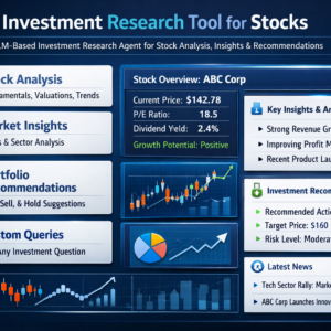 Investment Research Tool for Stocks